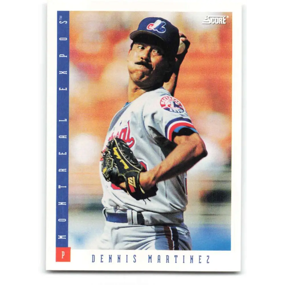 1993 Score #75 Dennis Martinez NM-MT Montreal Expos Baseball Card Image 1