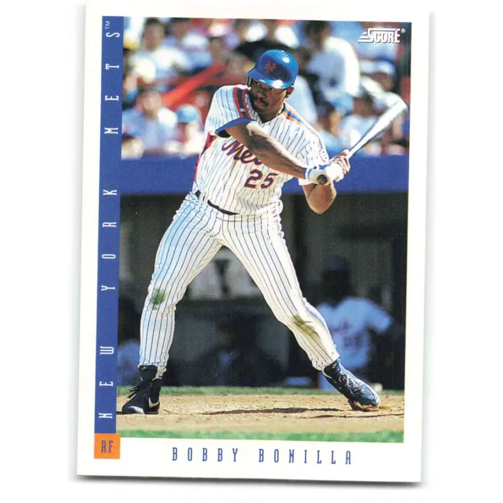 1993 Score #8 Bobby Bonilla NM-MT New York Mets Baseball Card Image 1