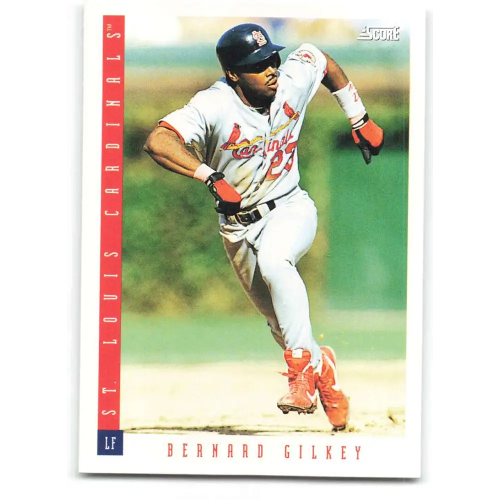 1993 Score #81 Bernard Gilkey NM-MT St. Louis Cardinals Baseball Card Image 1