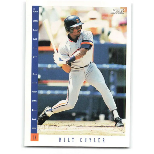 1993 Score #82 Milt Cuyler NM-MT Detroit Tigers Baseball Card Image 1