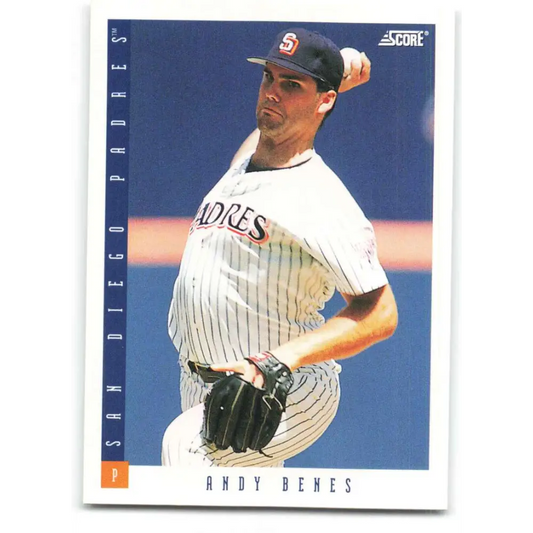 1993 Score #91 Andy Benes NM-MT San Diego Padres Baseball Card Image 1