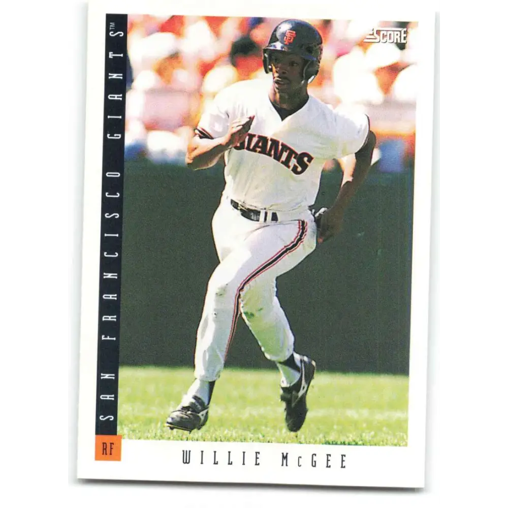 1993 Score #93 Willie McGee NM-MT San Francisco Giants Baseball Card Image 1