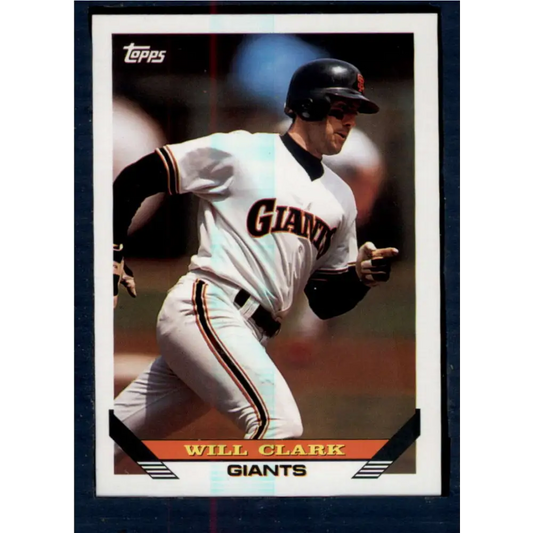 1993 Topps #10 Will Clark NM-MT San Francisco Giants Baseball Card  Image 1