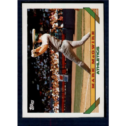 1993 Topps #100 Mark McGwire NM-MT Oakland Athletics Baseball Card  Image 1