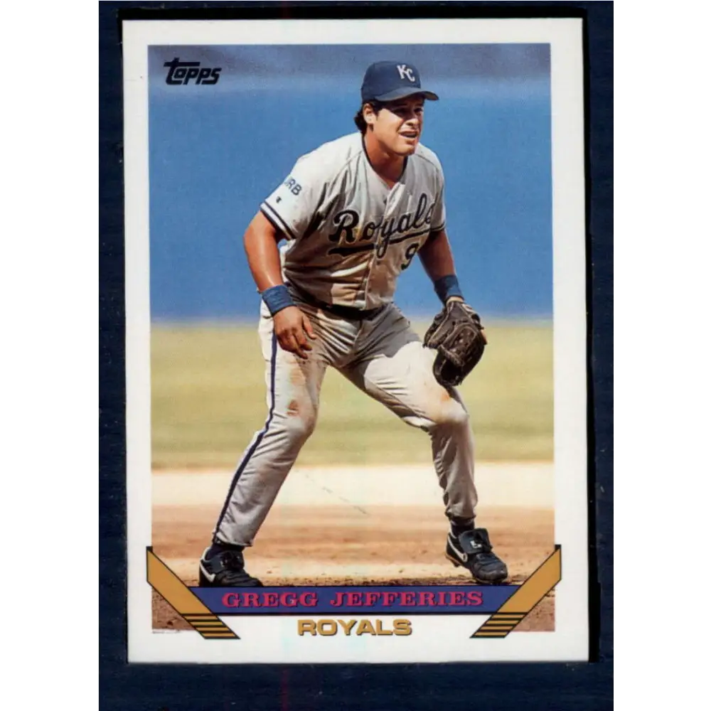 1993 Topps #105 Gregg Jefferies NM-MT Kansas City Royals Baseball Card  Image 1