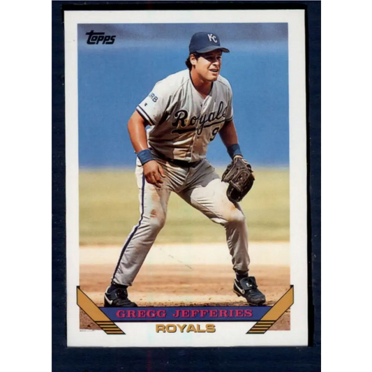 1993 Topps #105 Gregg Jefferies NM-MT Kansas City Royals Baseball Card  Image 1