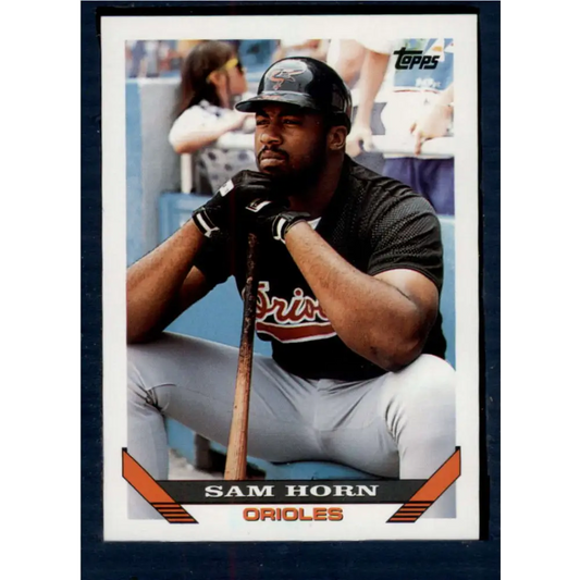 1993 Topps #109 Sam Horn NM-MT Baltimore Orioles Baseball Card  Image 1