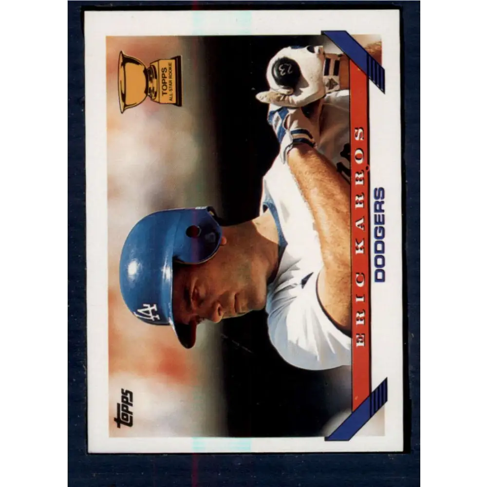 1993 Topps #11 Eric Karros NM-MT Los Angeles Dodgers Baseball Card  Image 1