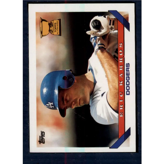 1993 Topps #11 Eric Karros NM-MT Los Angeles Dodgers Baseball Card  Image 1