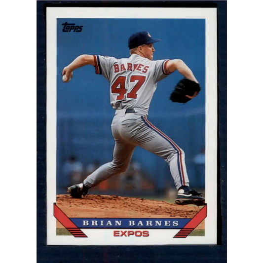 1993 Topps #112 Brian Barnes NM-MT Montreal Expos Baseball Card  Image 1