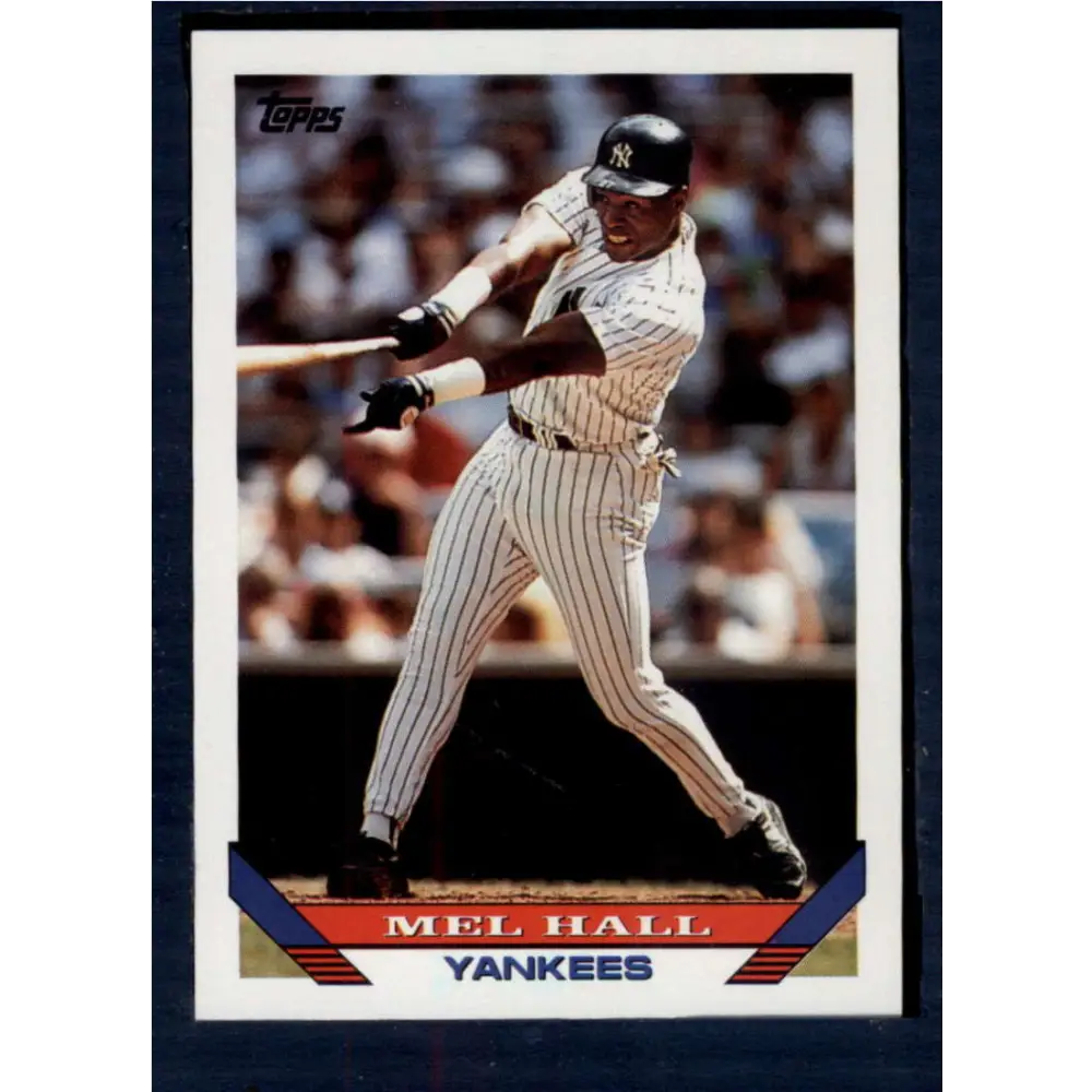 1993 Topps #114 Mel Hall NM-MT New York Yankees Baseball Card  Image 1