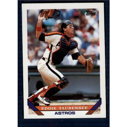 1993 Topps #117 Eddie Taubensee NM-MT Houston Astros Baseball Card  Image 1