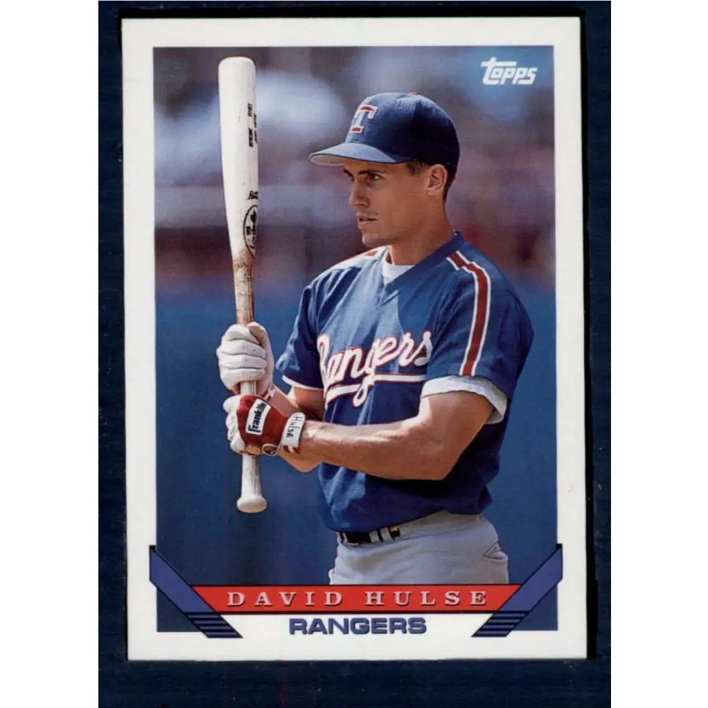 1993 Topps #118 David Hulse NM-MT RC Rookie Texas Rangers Baseball Card  Image 1