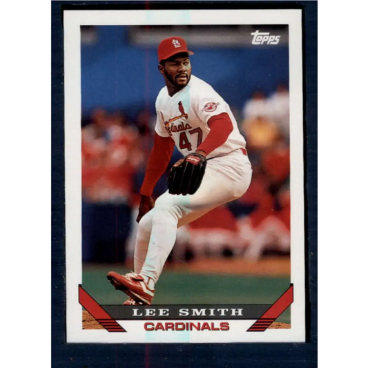 1993 Topps #12 Lee Smith NM-MT St. Louis Cardinals Baseball Card  Image 1