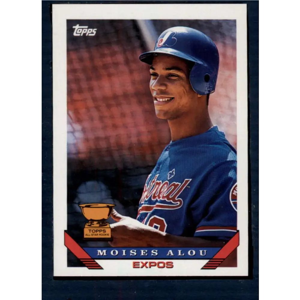 1993 Topps #123 Moises Alou NM-MT Montreal Expos Baseball Card  Image 1