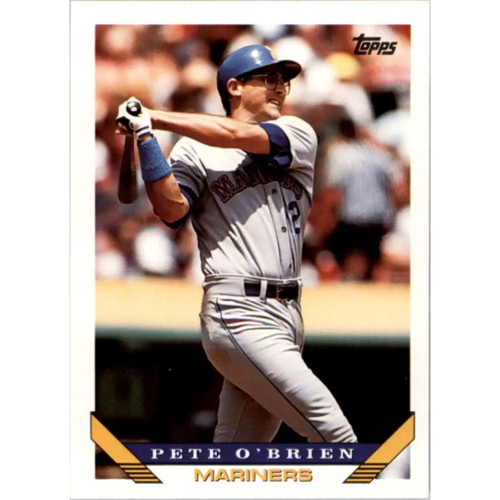 1993 Topps #125 Pete O'Brien NM-MT Seattle Mariners Baseball Card  Image 1