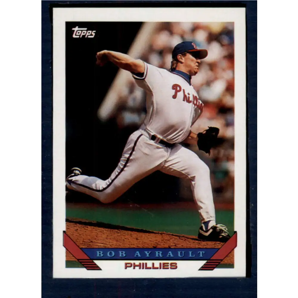 1993 Topps #126 Bob Ayrault NM-MT Philadelphia Phillies Baseball Card  Image 1
