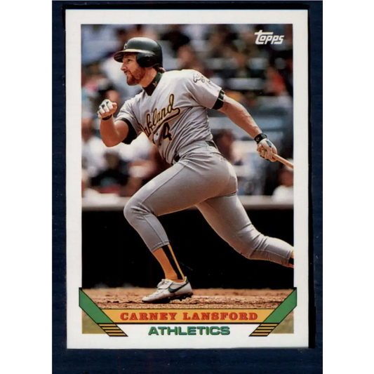 1993 Topps #127 Carney Lansford NM-MT Oakland Athletics Baseball Card  Image 1