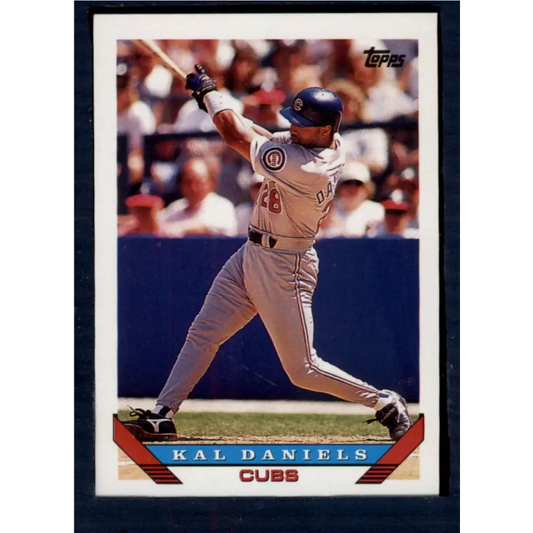 1993 Topps #128 Kal Daniels NM-MT Chicago Cubs Baseball Card  Image 1