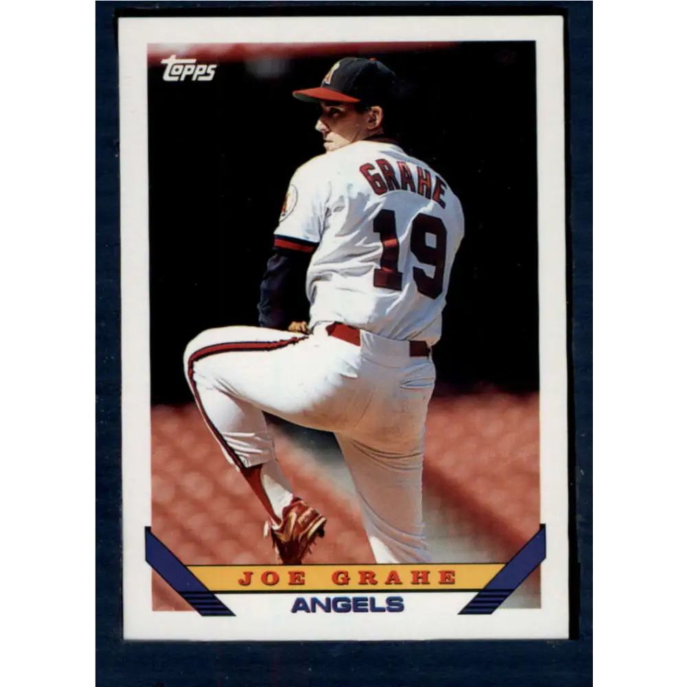 1993 Topps #129 Joe Grahe NM-MT California Angels Baseball Card  Image 1