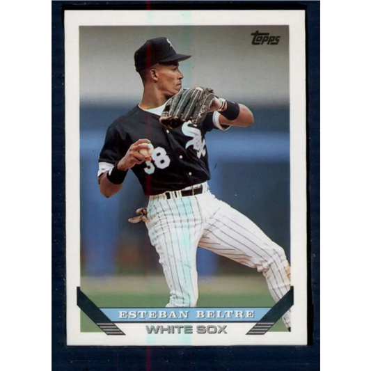 1993 Topps #13 Esteban Beltre NM-MT Chicago White Sox Baseball Card  Image 1