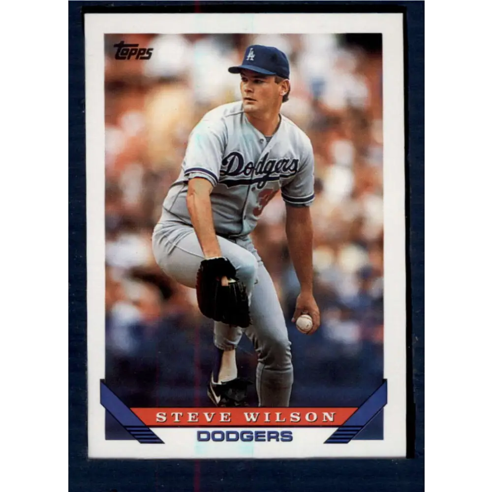 1993 Topps #133 Steve Wilson NM-MT Los Angeles Dodgers Baseball Card  Image 1