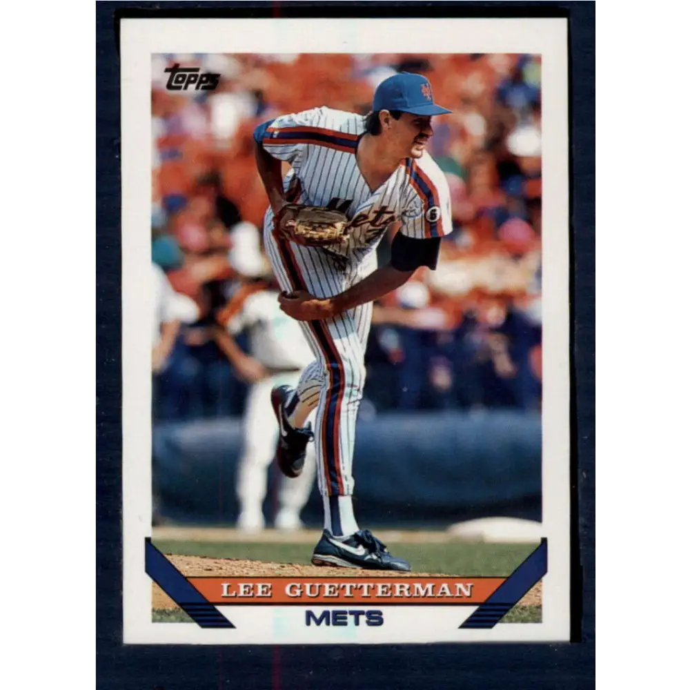 1993 Topps #134 Lee Guetterman NM-MT New York Mets Baseball Card  Image 1