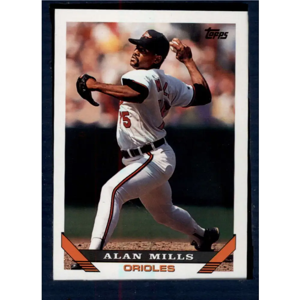 1993 Topps #137 Alan Mills NM-MT Baltimore Orioles Baseball Card  Image 1