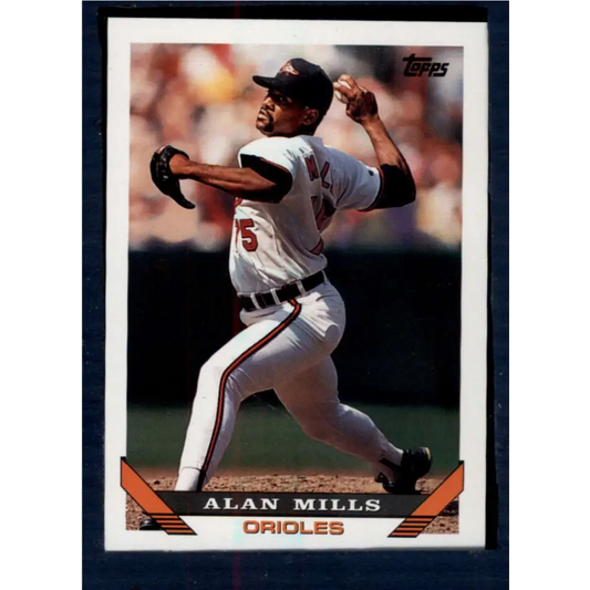1993 Topps #137 Alan Mills NM-MT Baltimore Orioles Baseball Card  Image 1