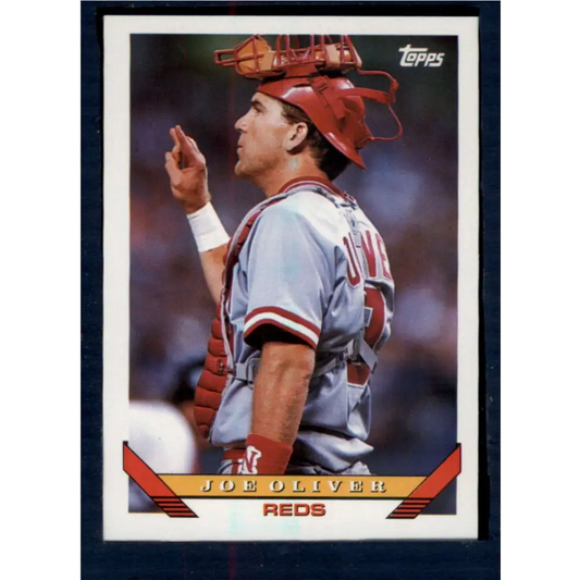 1993 Topps #138 Joe Oliver NM-MT Cincinnati Reds Baseball Card  Image 1