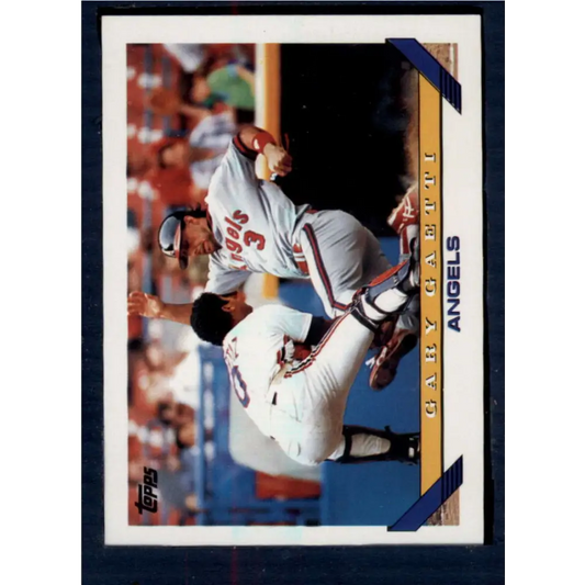 1993 Topps #139 Gary Gaetti NM-MT California Angels Baseball Card  Image 1