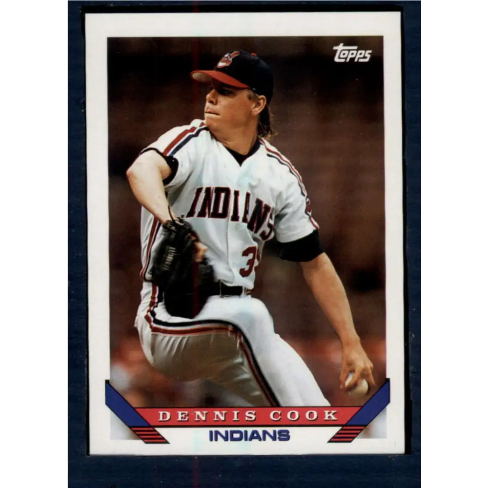 1993 Topps #141 Dennis Cook NM-MT Cleveland Indians Baseball Card  Image 1