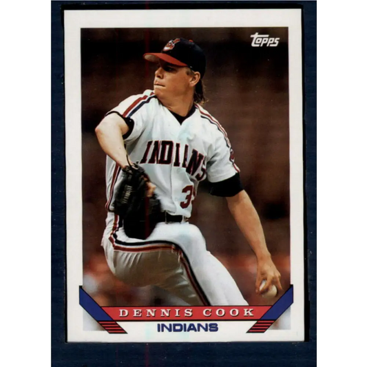 1993 Topps #141 Dennis Cook NM-MT Cleveland Indians Baseball Card  Image 1