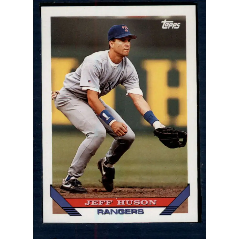 1993 Topps #143 Jeff Huson NM-MT Texas Rangers Baseball Card  Image 1