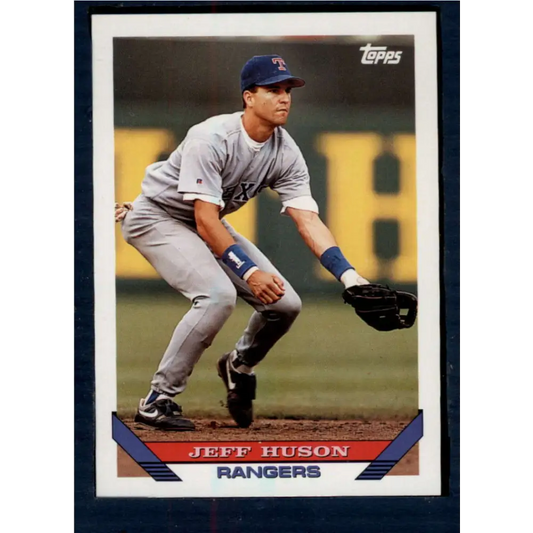 1993 Topps #143 Jeff Huson NM-MT Texas Rangers Baseball Card  Image 1