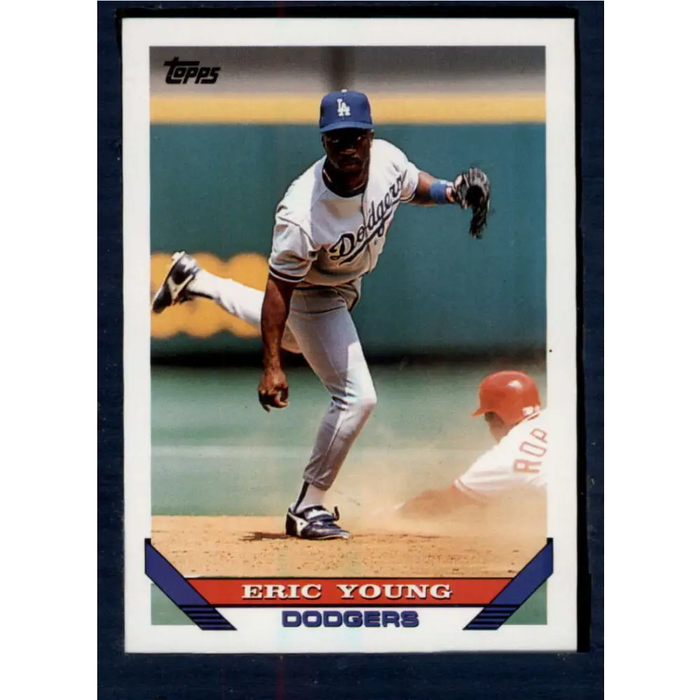 1993 Topps #145 Eric Young NM-MT Los Angeles Dodgers Baseball Card  Image 1