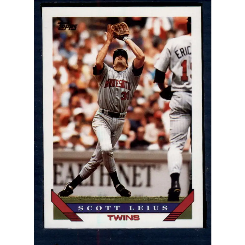 1993 Topps #146 Scott Leius NM-MT Minnesota Twins Baseball Card  Image 1