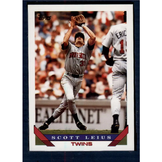 1993 Topps #146 Scott Leius NM-MT Minnesota Twins Baseball Card  Image 1
