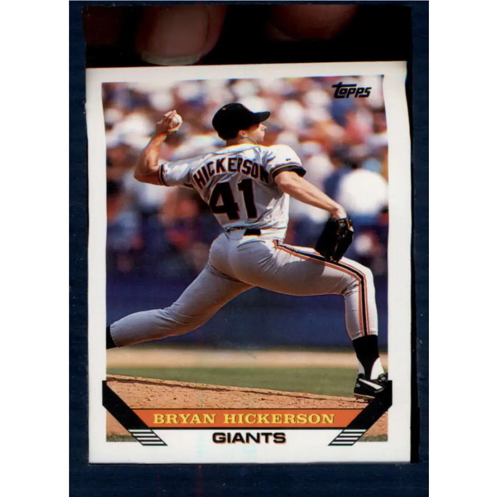 1993 Topps #147 Bryan Hickerson NM-MT San Francisco Giants Baseball Card  Image 1