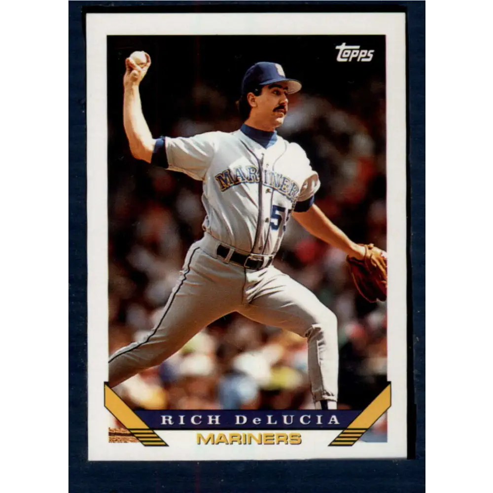 1993 Topps #152 Rich DeLucia NM-MT Seattle Mariners Baseball Card  Image 1