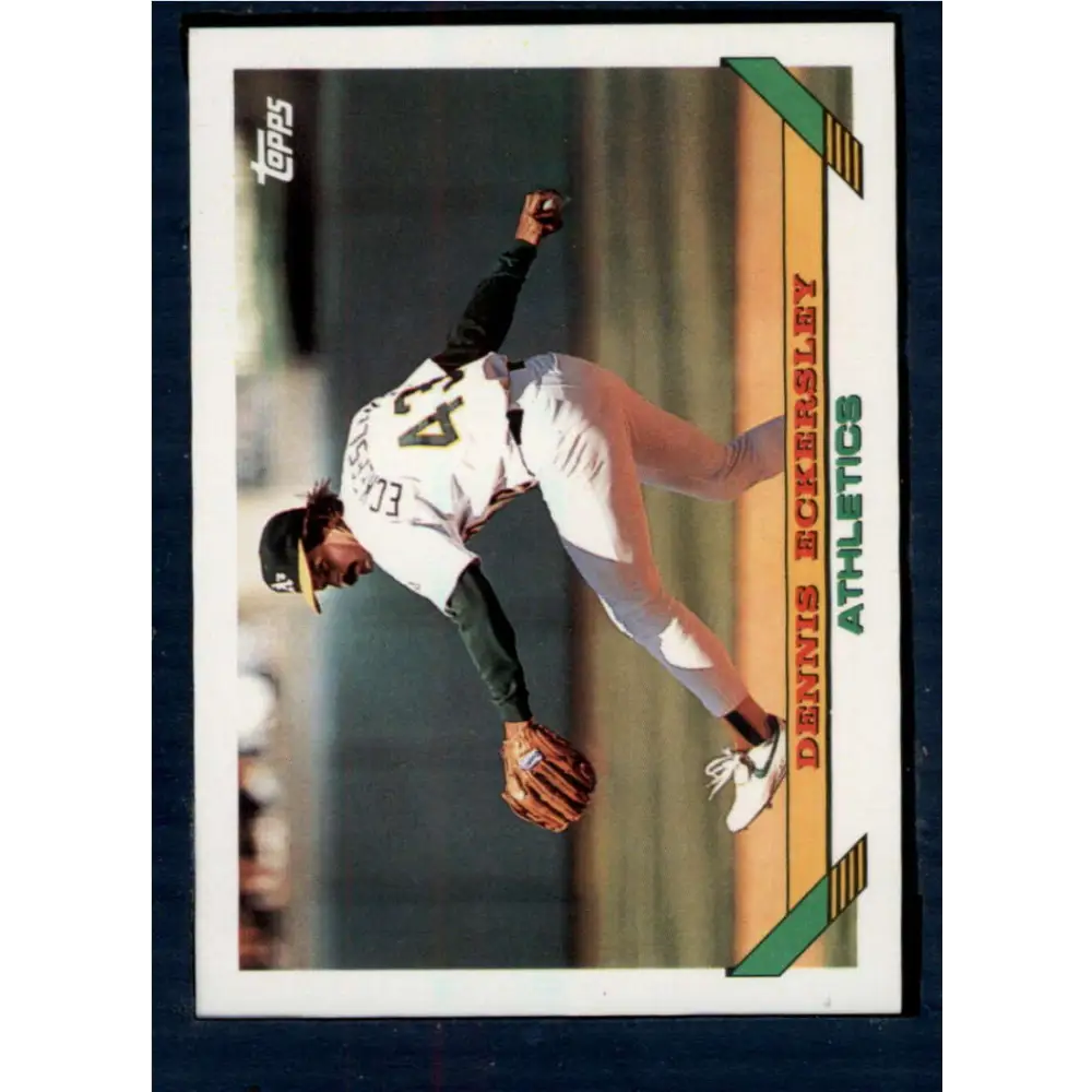 1993 Topps #155 Dennis Eckersley NM-MT Oakland Athletics Baseball Card  Image 1