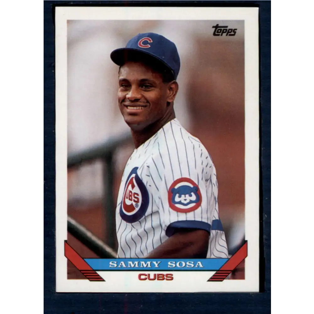 1993 Topps #156 Sammy Sosa NM-MT Chicago Cubs Baseball Card  Image 1