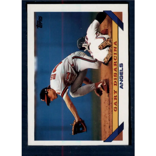1993 Topps #157 Gary DiSarcina NM-MT California Angels Baseball Card  Image 1