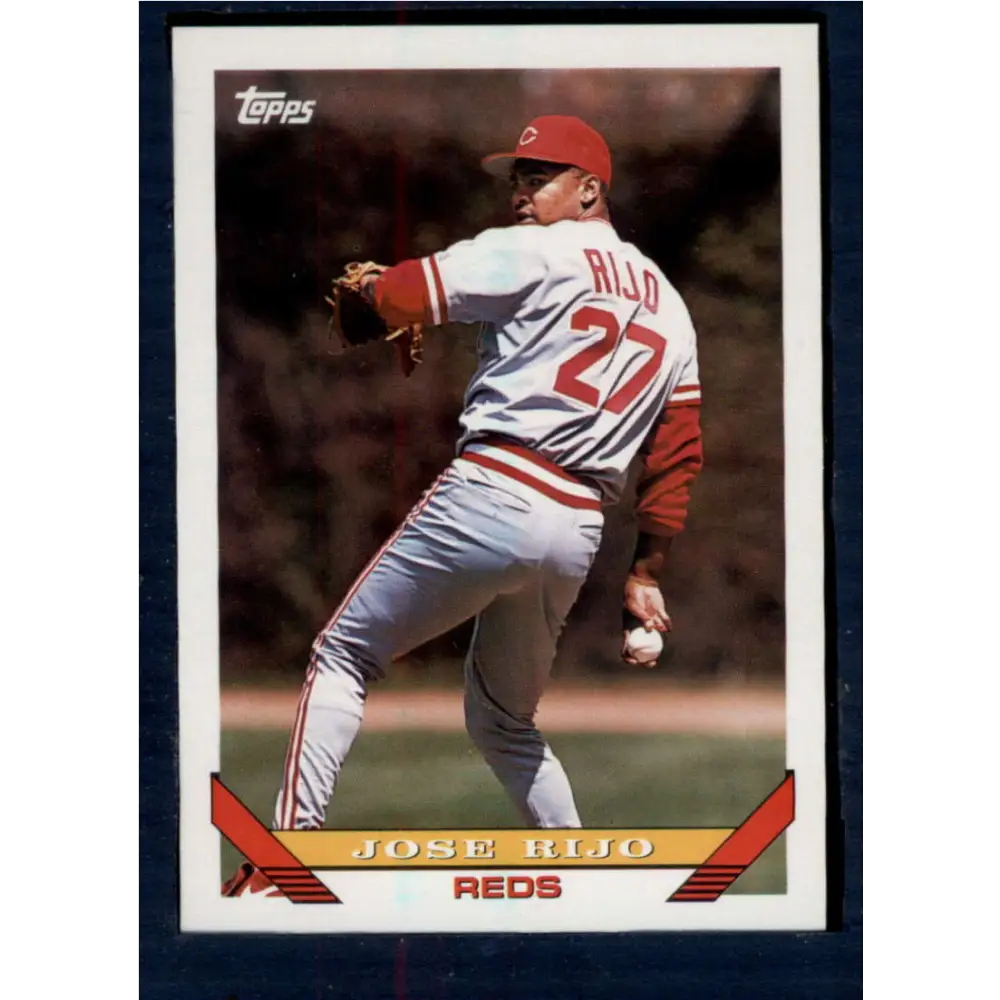 1993 Topps #165 Jose Rijo NM-MT Cincinnati Reds Baseball Card  Image 1