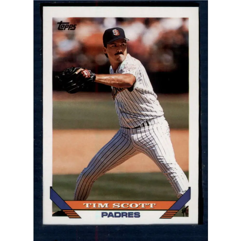 1993 Topps #166 Tim Scott NM-MT San Diego Padres Baseball Card  Image 1