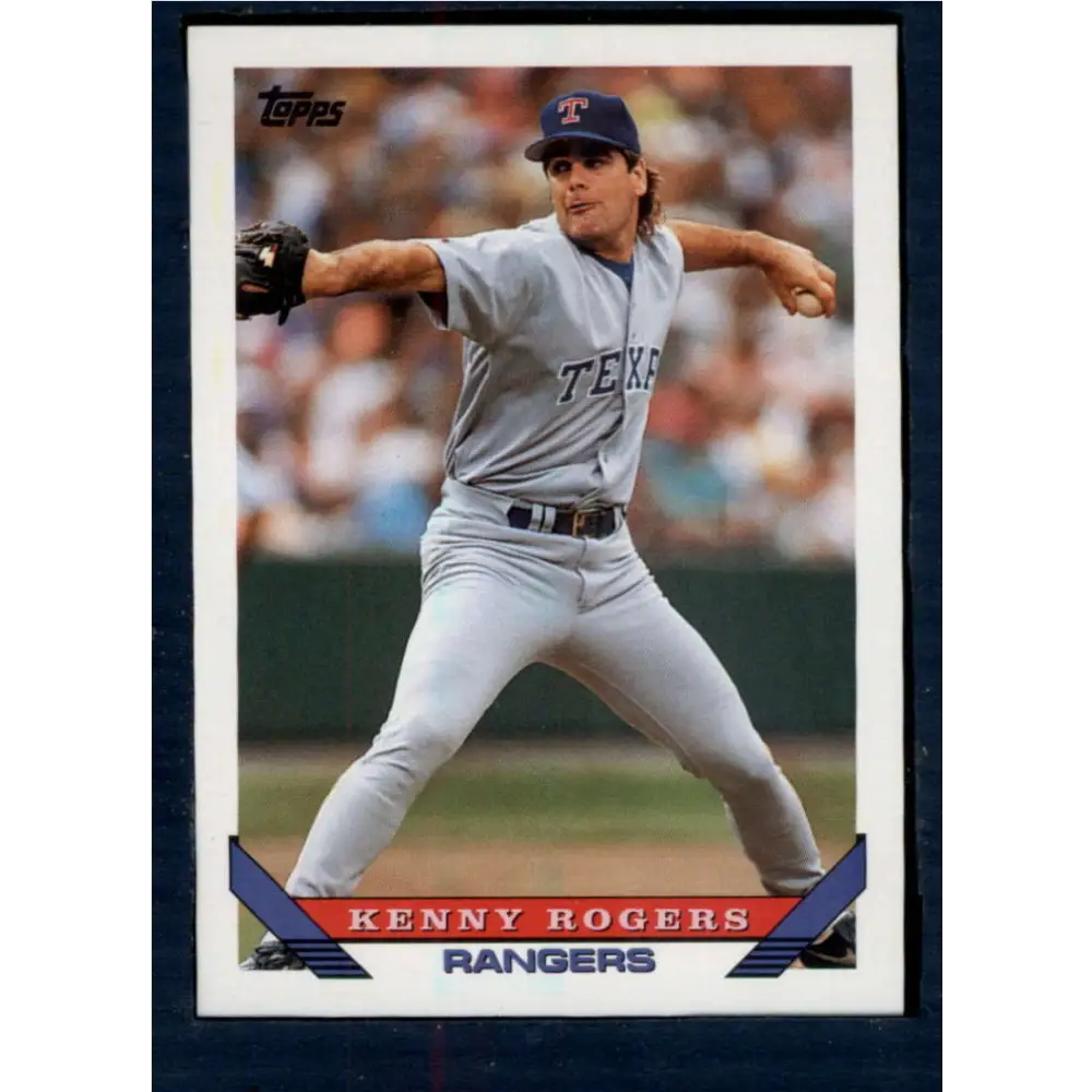 1993 Topps #169 Kenny Rogers NM-MT Texas Rangers Baseball Card  Image 1