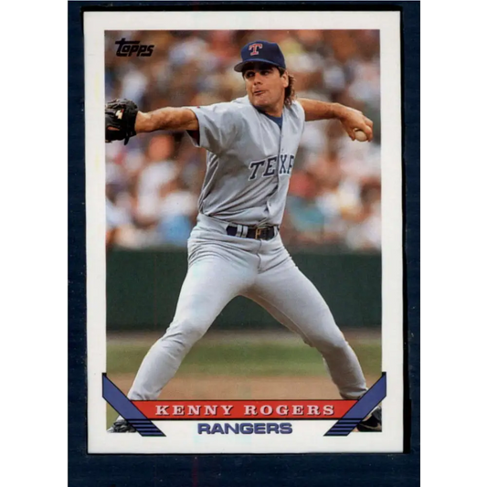 1993 Topps #169 Kenny Rogers NM-MT Texas Rangers Baseball Card  Image 1