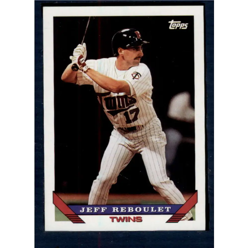1993 Topps #172 Jeff Reboulet NM-MT Minnesota Twins Baseball Card  Image 1