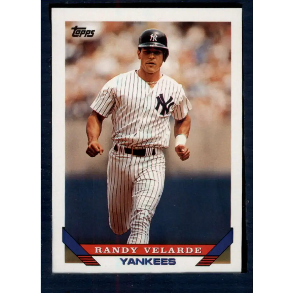 1993 Topps #174 Randy Velarde NM-MT New York Yankees Baseball Card  Image 1