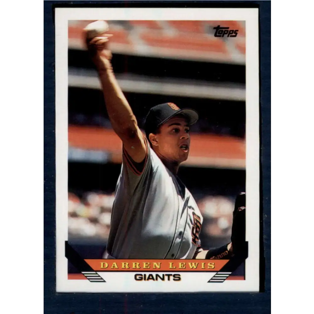 1993 Topps #176 Darren Lewis NM-MT San Francisco Giants Baseball Card  Image 1